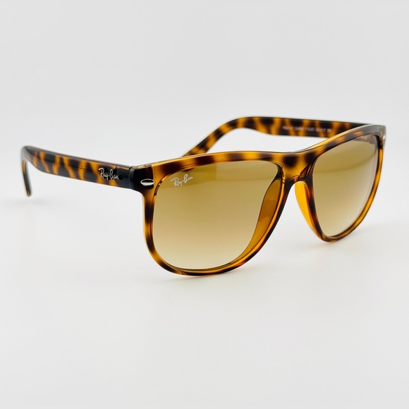 Ray-Ban Boyfriend Sunglasses Rb4147 Havana Frame with Light Brown Gradient Lens - Picture 2 of 13